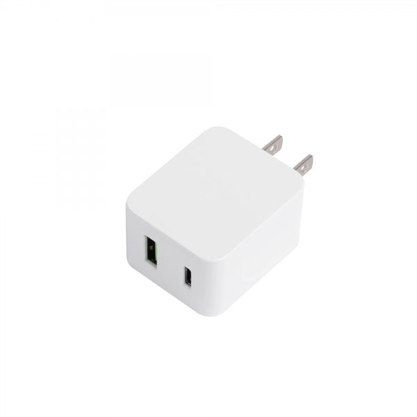 UL Listed 20W USB & Type-C Wall Adapter - UL Listed 20W USB & Type-C Wall Adapter - Image 1 of 3