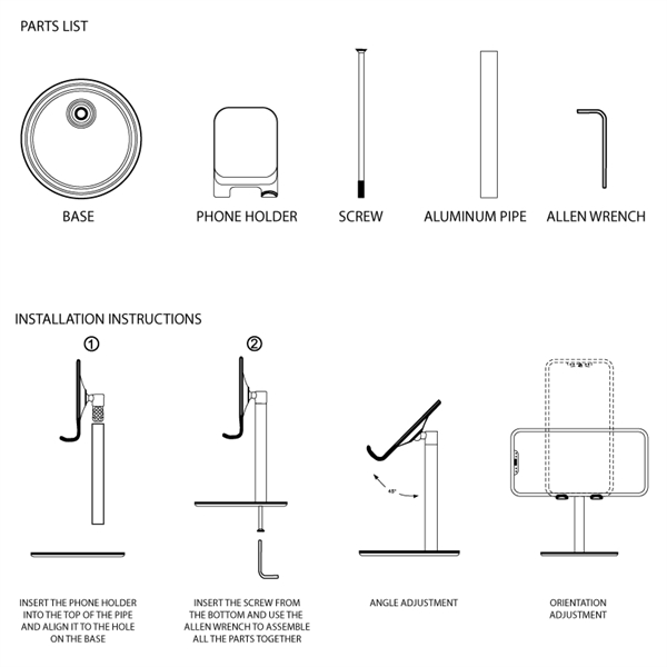 Adjustable Angle Phone Holder Dock & Stand - Adjustable Angle Phone Holder Dock & Stand - Image 3 of 3