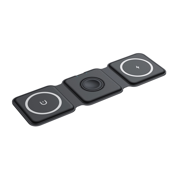 Magnetic Folding 3 in 1 Fast Wireless Charger - Magnetic Folding 3 in 1 Fast Wireless Charger - Image 5 of 8