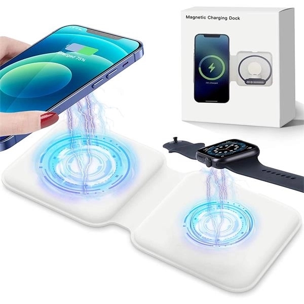 2 in 1 Magnetic Wireless Charger - 2 in 1 Magnetic Wireless Charger - Image 1 of 5