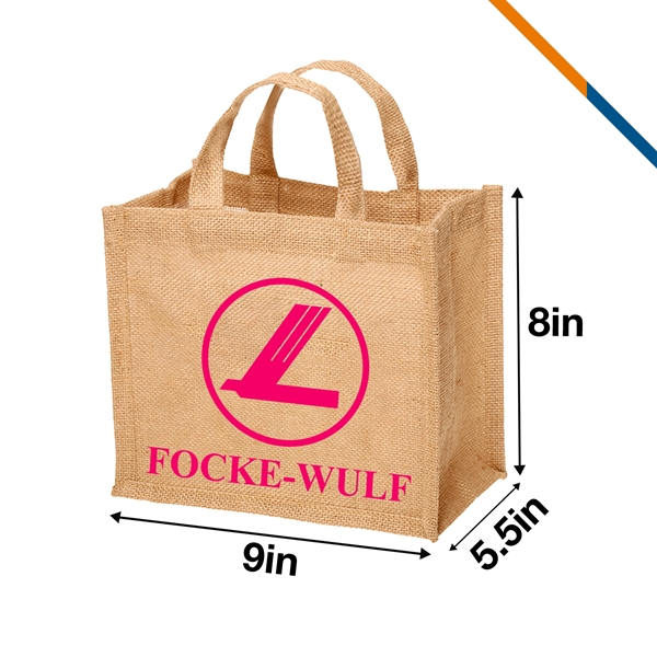 Litea Small Jute Tote Bag - Litea Small Jute Tote Bag - Image 2 of 3