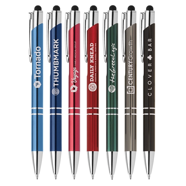 Tres-Chic w/ Stylus - Laser Engraved - Metal Pen - Tres-Chic w/ Stylus - Laser Engraved - Metal Pen - Image 0 of 7