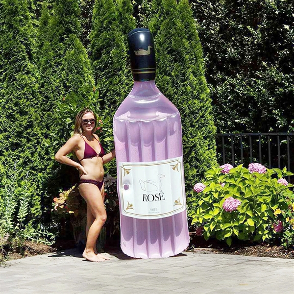 Custom PVC Bottle Shape Inflatable Pool Float - Custom PVC Bottle Shape Inflatable Pool Float - Image 0 of 5