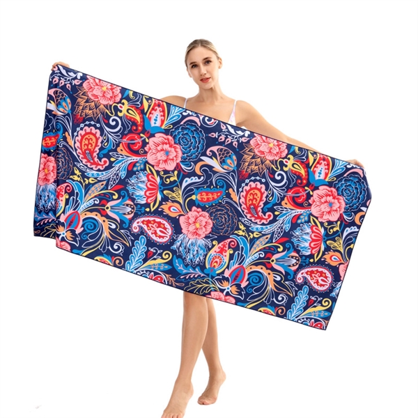 Full Color Beach Towel - Full Color Beach Towel - Image 1 of 5