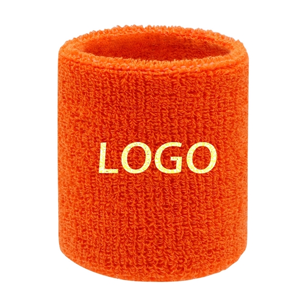 Embroidered Cotton Sport Sweat Wristbands - Embroidered Cotton Sport Sweat Wristbands - Image 2 of 5