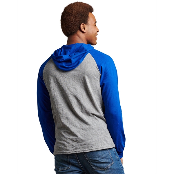 Adult Essential Raglan Pullover Hooded T-Shirt - Adult Essential Raglan Pullover Hooded T-Shirt - Image 13 of 27