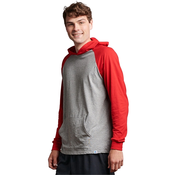 Adult Essential Raglan Pullover Hooded T-Shirt - Adult Essential Raglan Pullover Hooded T-Shirt - Image 15 of 27