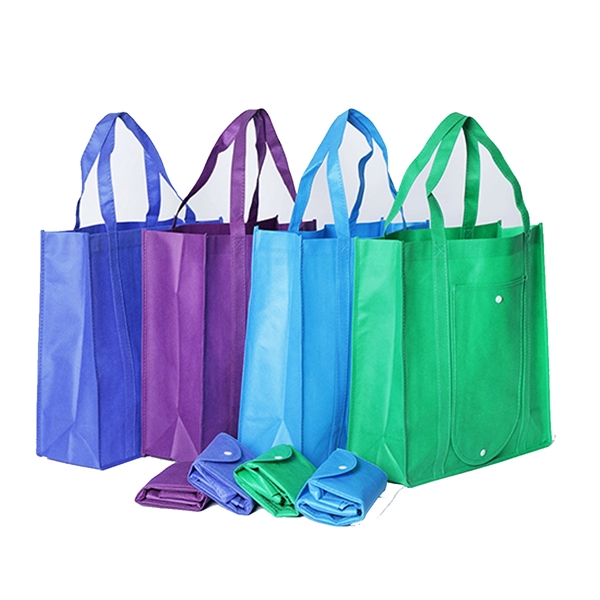 Reusable Foldable Shopping Grocery Bags - Reusable Foldable Shopping Grocery Bags - Image 2 of 4
