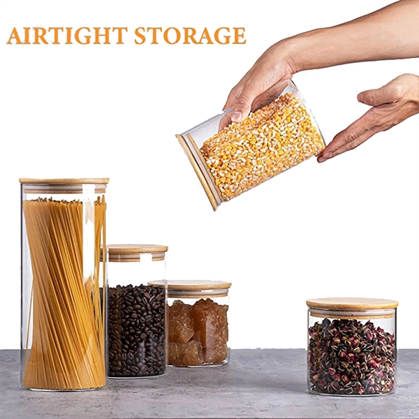 5 Pack Glass Storage Jars - 5 Pack Glass Storage Jars - Image 3 of 3
