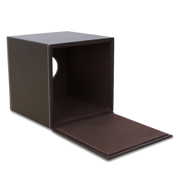 Leather Tissue Box Cover Square - Leather Tissue Box Cover Square - Image 1 of 2