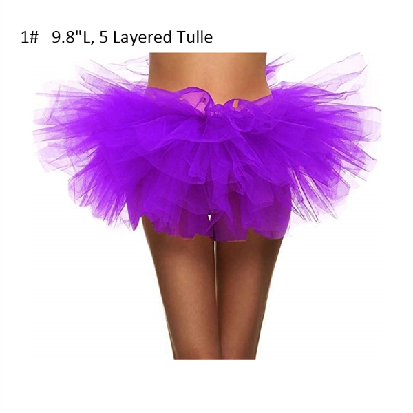 Women's Classic 5 Layered Tulle Tutu Skirt - Women's Classic 5 Layered Tulle Tutu Skirt - Image 0 of 3