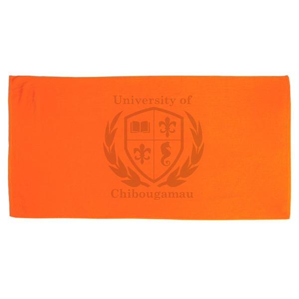 35" X 60" Velour Beach Towel - 35" X 60" Velour Beach Towel - Image 7 of 12