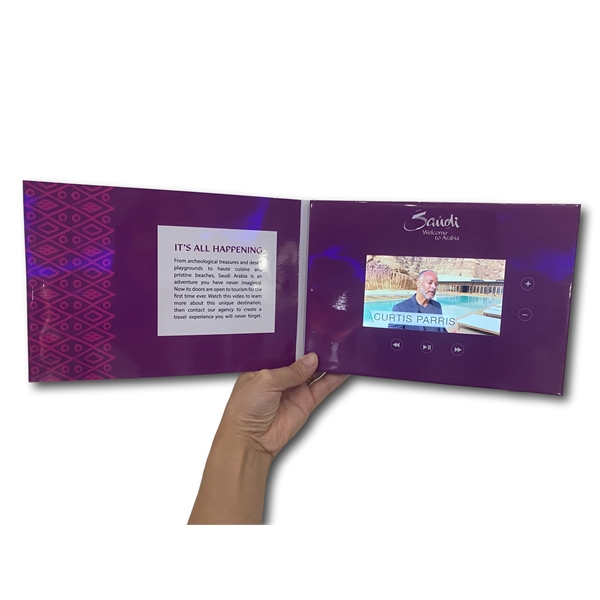5" High Definition Screen Video Brochure Book - Soft Cover - 5" High Definition Screen Video Brochure Book - Soft Cover - Image 0 of 7