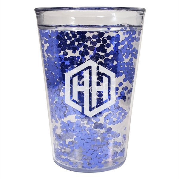 15 Oz. Shimmer Glitter Tumbler - 15 Oz. Shimmer Glitter Tumbler - Image 1 of 8