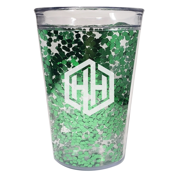 15 Oz. Shimmer Glitter Tumbler - 15 Oz. Shimmer Glitter Tumbler - Image 3 of 8