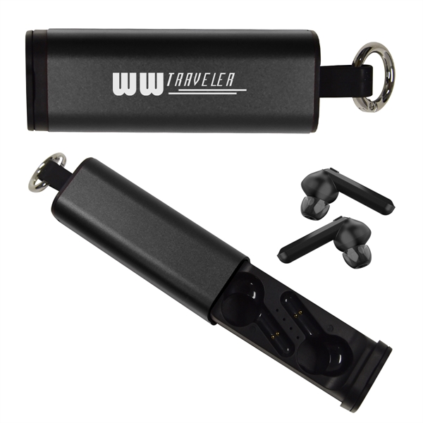 Custom Tech Support True Wireless Earbuds & Phone Stand