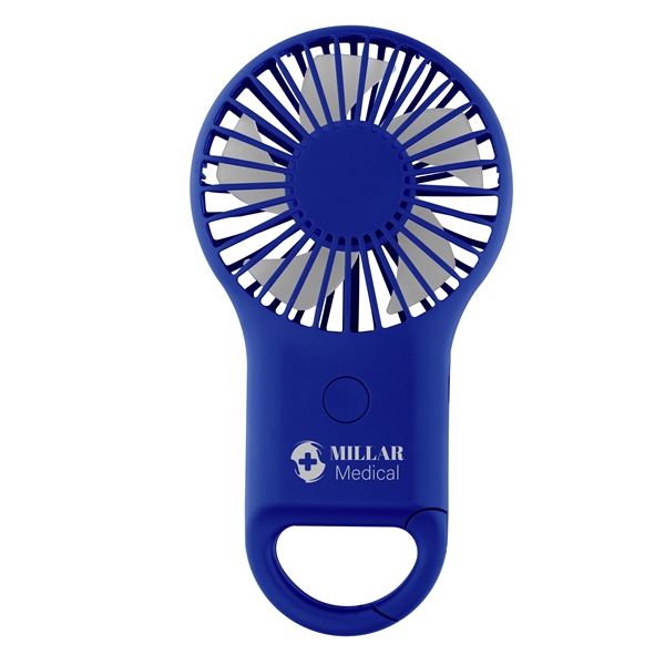 Rechargeable Handheld Fan With Carabiner - Rechargeable Handheld Fan With Carabiner - Image 3 of 10