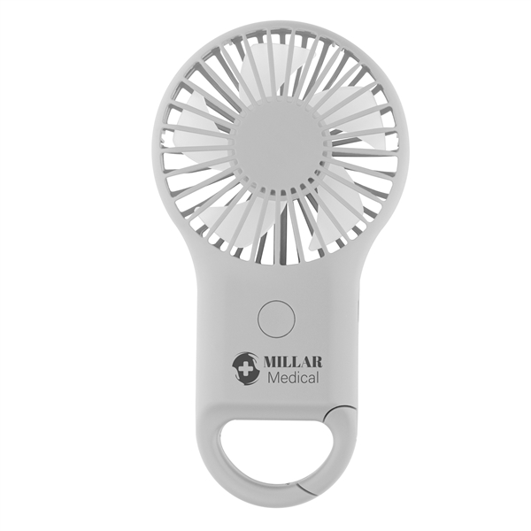 Rechargeable Handheld Fan With Carabiner - Rechargeable Handheld Fan With Carabiner - Image 4 of 10