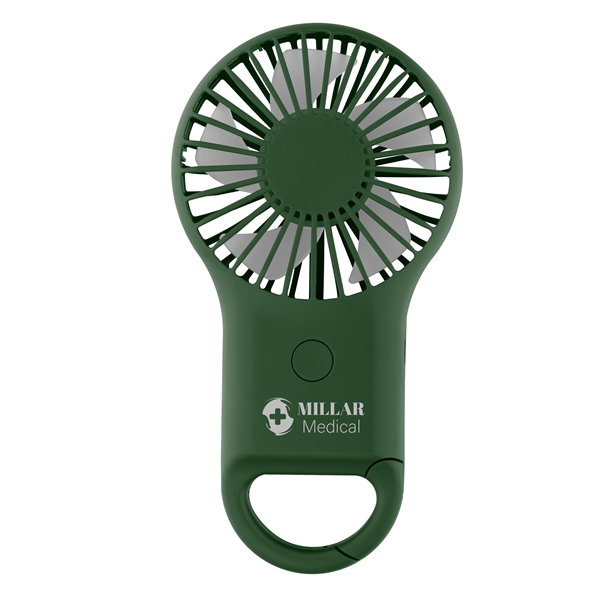 Rechargeable Handheld Fan With Carabiner - Rechargeable Handheld Fan With Carabiner - Image 5 of 10