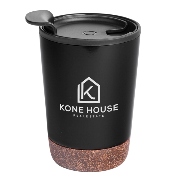 10Oz. Stainless Steel Zoe Tumbler With Cork Base - 10Oz. Stainless Steel Zoe Tumbler With Cork Base - Image 1 of 12