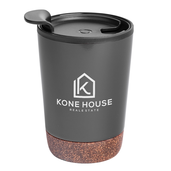 10Oz. Stainless Steel Zoe Tumbler With Cork Base - 10Oz. Stainless Steel Zoe Tumbler With Cork Base - Image 2 of 12