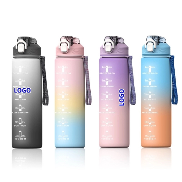 32oz Water Bottle with Time Marker - 32oz Water Bottle with Time Marker - Image 0 of 2