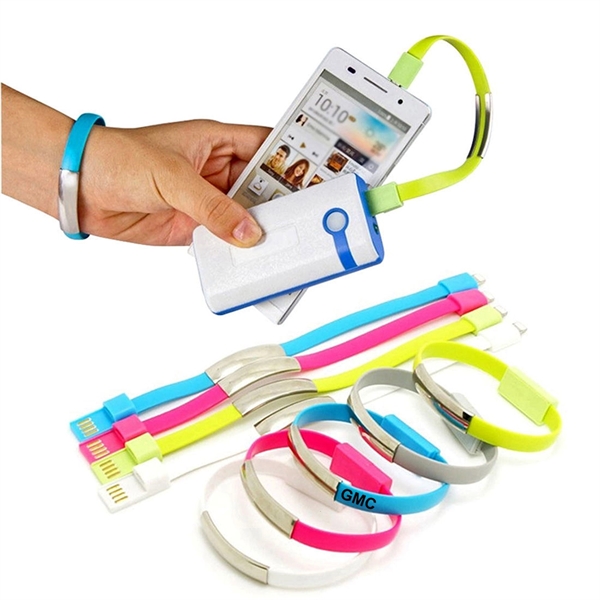 USB Charge Data Cable Bracelet - USB Charge Data Cable Bracelet - Image 0 of 1