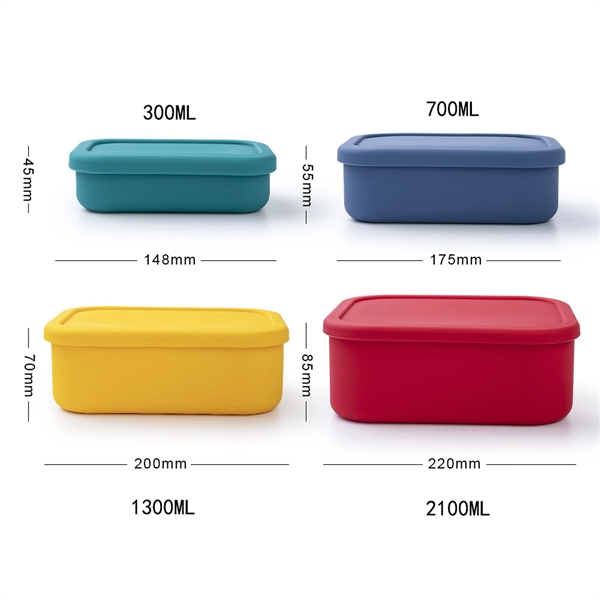 23.3oz soft silicone fresh-keeping lunch box - 23.3oz soft silicone fresh-keeping lunch box - Image 1 of 1