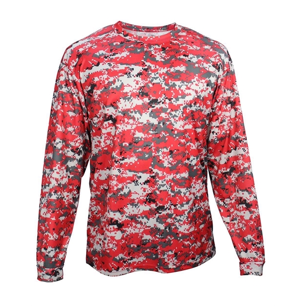 Badger Youth Digital Camo Long Sleeve T-Shirt - Badger Youth Digital Camo Long Sleeve T-Shirt - Image 0 of 24