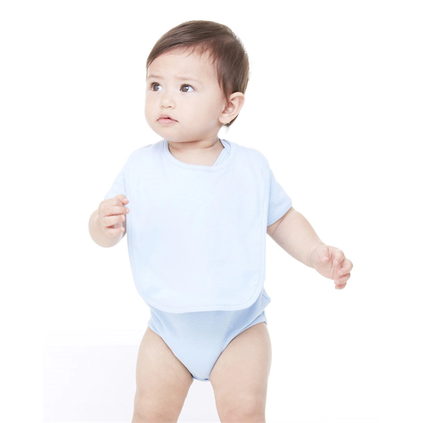 BELLA + CANVAS Infant Baby Rib Reversible Bib - BELLA + CANVAS Infant Baby Rib Reversible Bib - Image 0 of 3