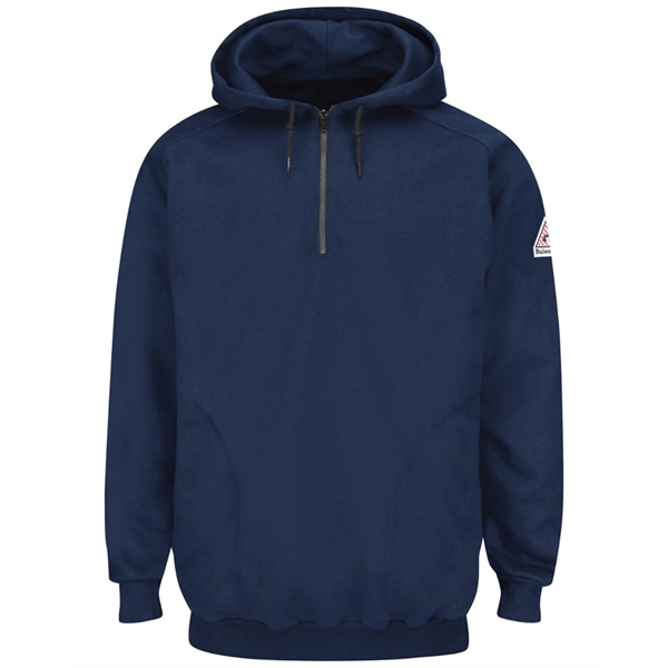 Bulwark Pullover Hooded Fleece Sweatshirt Quarter-Zip - T... - Bulwark Pullover Hooded Fleece Sweatshirt Quarter-Zip - T... - Image 2 of 2