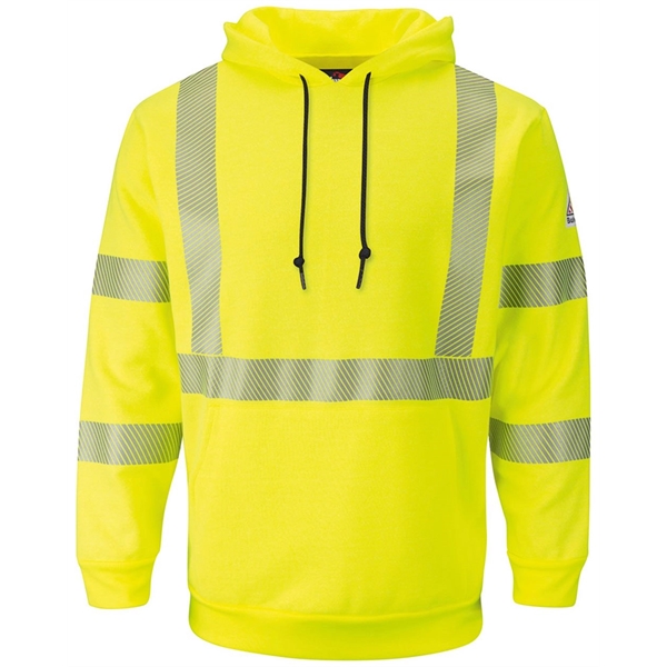 Bulwark Hi-Visibility Pullover Hooded Fleece Sweatshirt -... - Bulwark Hi-Visibility Pullover Hooded Fleece Sweatshirt -... - Image 2 of 2