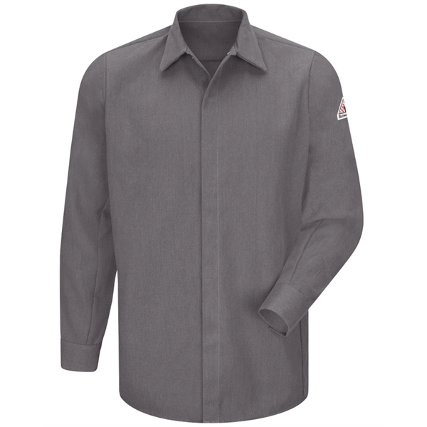 Bulwark Concealed-Gripper Pocketless Long Sleeve Shirt - ... - Bulwark Concealed-Gripper Pocketless Long Sleeve Shirt - ... - Image 6 of 6