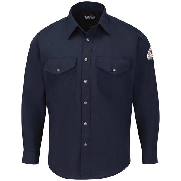 Bulwark Men's Tall Snap-Front Uniform Shirt - Nomex® IIIA... - Bulwark Men's Tall Snap-Front Uniform Shirt - Nomex® IIIA... - Image 5 of 6