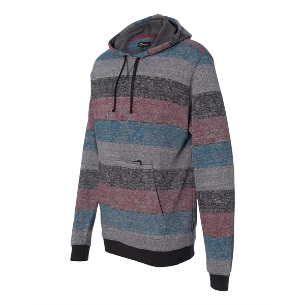 Burnside Printed Stripes Fleece Sweatshirt - Burnside Printed Stripes Fleece Sweatshirt - Image 7 of 11