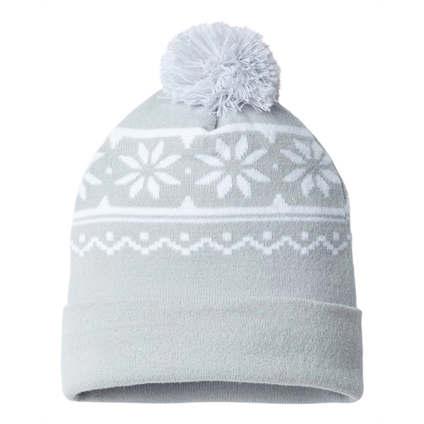 CAP AMERICA USA-Made Snowflake Beanie - CAP AMERICA USA-Made Snowflake Beanie - Image 6 of 8