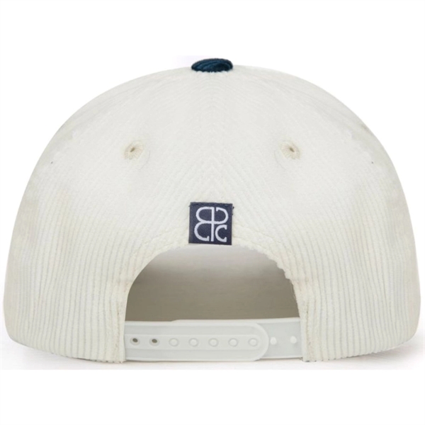 5-Panel Rope Halfmoon Buckram Corduroy Fabric Snapback Caps - 5-Panel Rope Halfmoon Buckram Corduroy Fabric Snapback Caps - Image 2 of 13