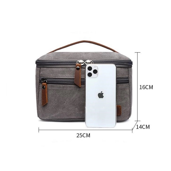 Canvas Toiletry Bag - Canvas Toiletry Bag - Image 3 of 4