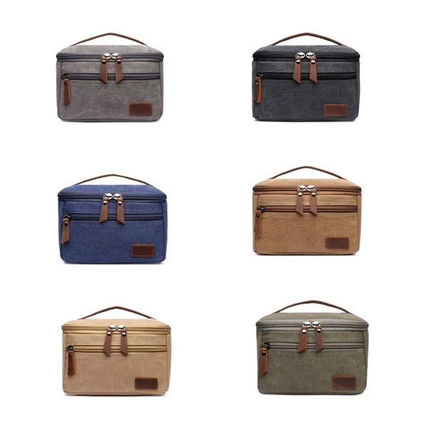 Canvas Toiletry Bag - Canvas Toiletry Bag - Image 4 of 4