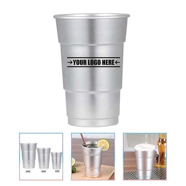 Aluminum Beer Cup - Aluminum Beer Cup - Image 0 of 3