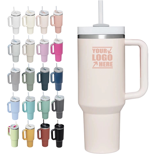 40 OZ Tumbler with Handle - 40 OZ Tumbler with Handle - Image 0 of 19