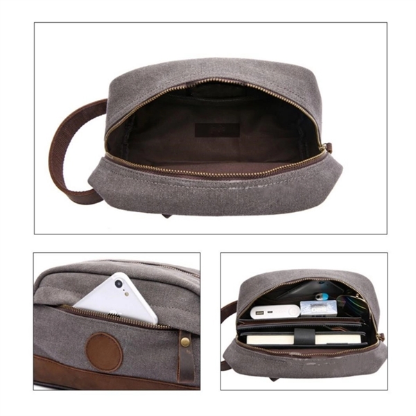 Canvas Travel Dopp Kit - Canvas Travel Dopp Kit - Image 3 of 4