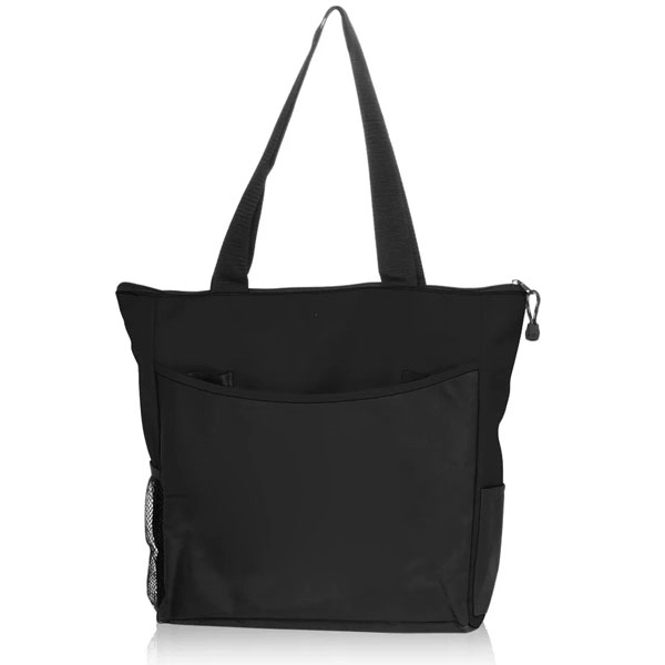 Zippered Brief 600D Polyester Tote Bags - Zippered Brief 600D Polyester Tote Bags - Image 2 of 7