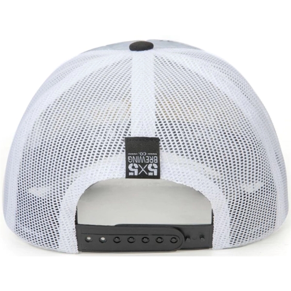 High Density Foam Front 5Panel With Rope & Mesh Snapback Cap - High Density Foam Front 5Panel With Rope & Mesh Snapback Cap - Image 1 of 3