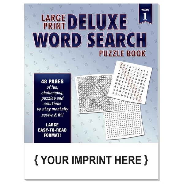 Deluxe Word Search Large Print Puzzle Book Vol. 1 - Deluxe Word Search Large Print Puzzle Book Vol. 1 - Image 0 of 2