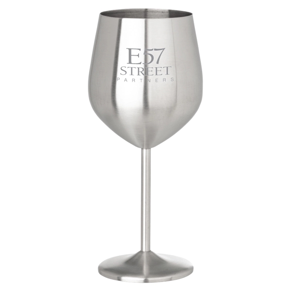 18 oz. Stainless Steel Stemmed Wine Glass - 18 oz. Stainless Steel Stemmed Wine Glass - Image 0 of 1