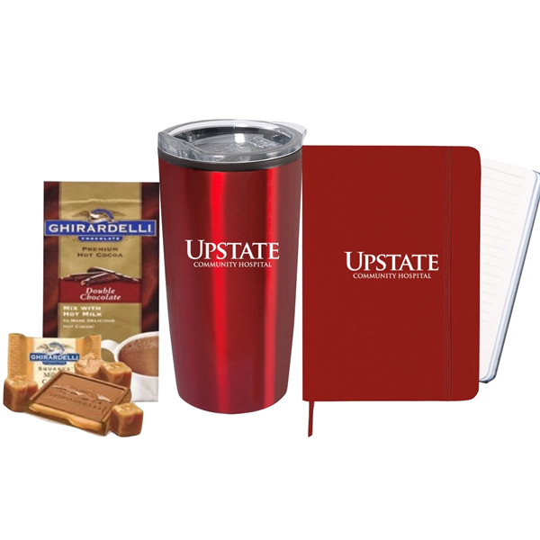 Red Journal & Tumbler with Cocoa and Chocolate - Red Journal & Tumbler with Cocoa and Chocolate - Image 0 of 19