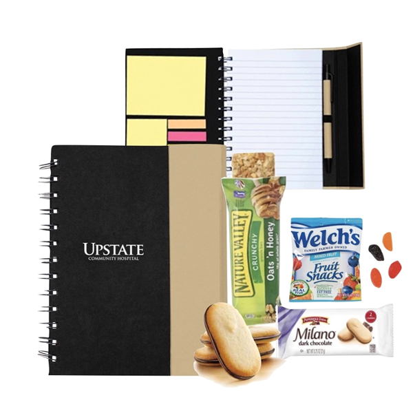 Notebook, Sticky Notes and Snack Kit - Notebook, Sticky Notes and Snack Kit - Image 1 of 5