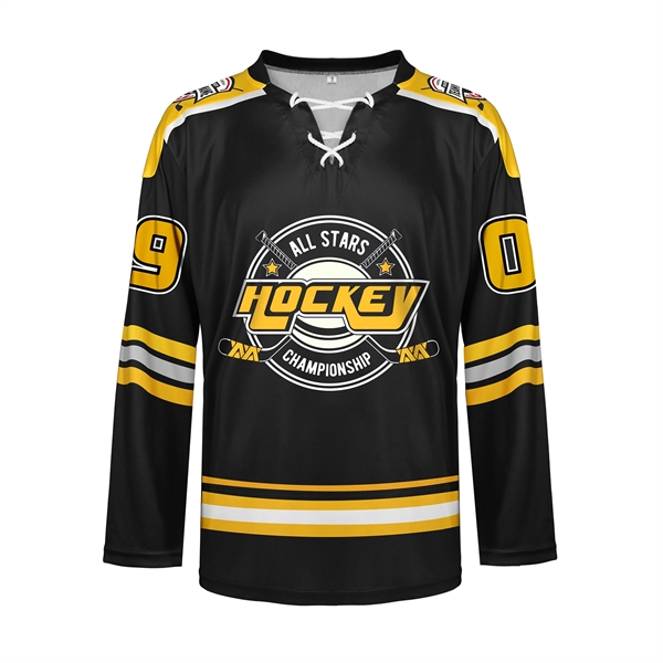 Custom Performance Personalized Ice Hockey Jersey W/Lace - Custom Performance Personalized Ice Hockey Jersey W/Lace - Image 2 of 3