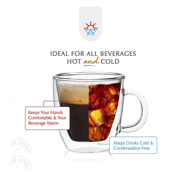 Double layered glass coffee cup - Double layered glass coffee cup - Image 2 of 3